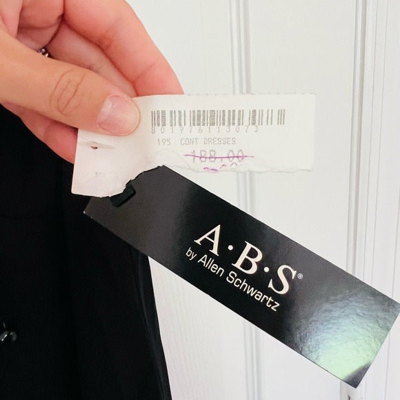 NWT ABS Allen Schwartz Black Dress - Picture 8 of 9